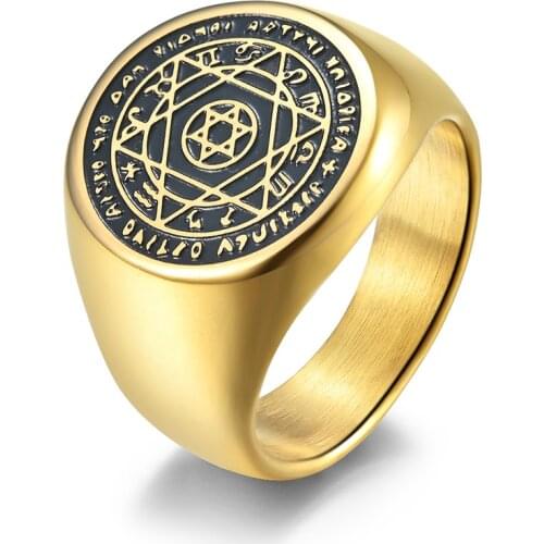 Male Men Big Large Star of David Rings Silver Color Stainless Steel Father Gift Fashion Jewelry Size 7 8 9 10 11 12
