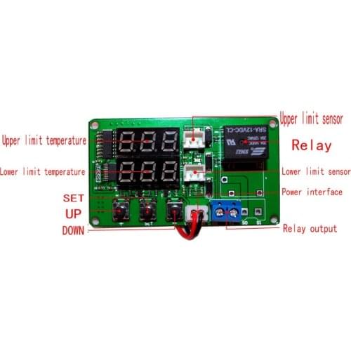 Temperature difference meter solar temperature difference controller temperature difference controller with 2 sensing lines