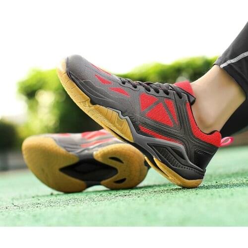 New Luxury Badminton Shoes Men Women Comfortable Volleyball Sneakers Ladies Anti Slip Tennis Shoes Quality Badminton Sneakers