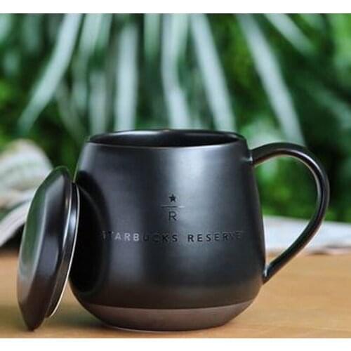 Mug Creative Ceramic Mug Coffee Cup With Lid Spoon Large Capacity Breakfast Milk Cup Water Cup Drink Cup B200127