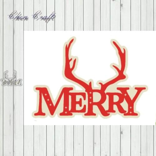 Metal Cutting Dies Merry Stencils for DIY Scrapbooking DIY Paper Cards Photo Album Decorative Embossing