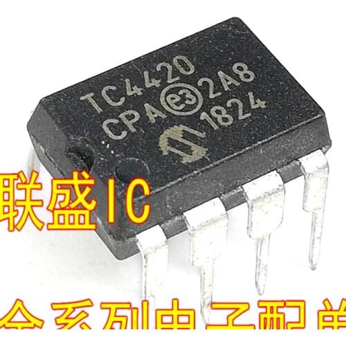 Xinyuan 10PCS/LOT TC4420CPA DIP-8 MIC4420BN MIC4420 TC4420 DIP TC4420CP TC4420EPA DIP8 4420CPA