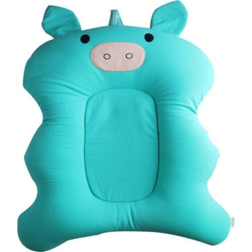 Newborn Baby Walker Baby Soft Seat Bathtub Bathtub Floating Air Cushion Pillow Lying Non-slip Bathtub Net Bag Bracket Bath Mat