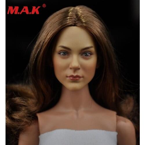 New KUMIK 1/6 Female Head Sculpt KM16-21A Straight Hair Fit 12" HT Figure Body Model in stock items