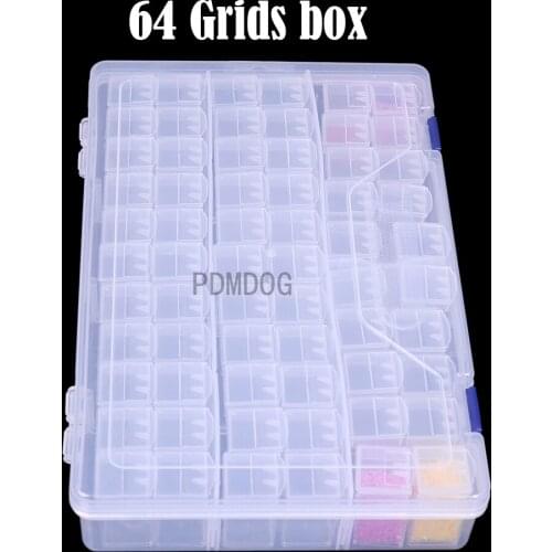 28/56/64/128 Pcs Slot Diamond Painting Tools Accessories Beads Container Kits Storage Organizer Stone Storage Convenience Box