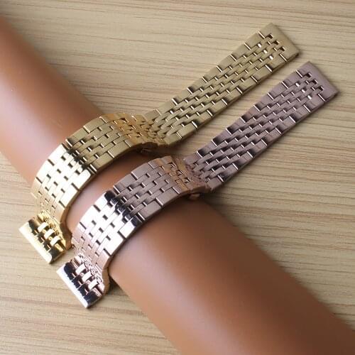 For Brand luxury Watches accessories mens womens strap watchbands replacement 18mm 19mm 20mm 21mm gold rosegold bracelet hot