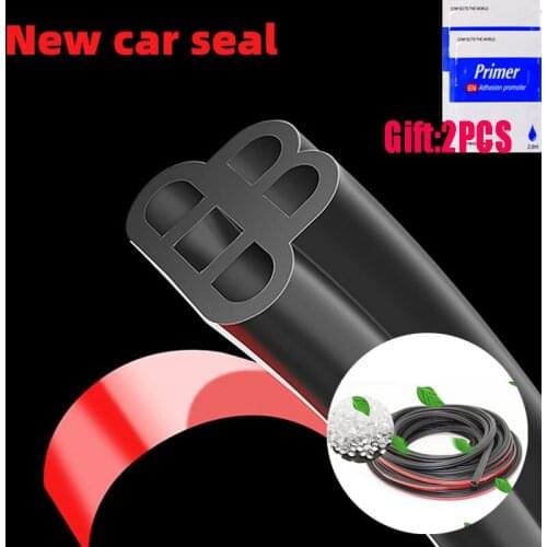 Car Door Rubber Seal Strip Auto Door Seals Accessory Double Layer Protector Car Seal Weatherstrip Auto Interior Accessories