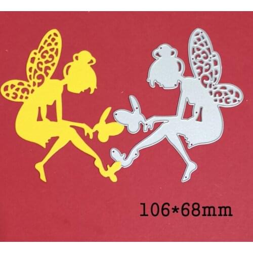Butterfly Fairy Flying Animal Metal Cutting Dies For Stamps Scrapbooking Stencils DIY Paper Album Cards Decor Embossing 2021 New