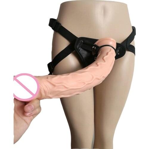 AMABOOM strapon dildo super long dildos realistic big penis suction cup strap on anal butt pants harness dick box packed sex toy