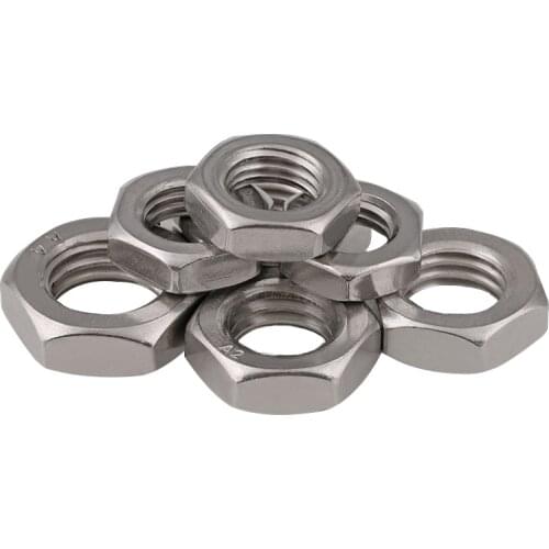 Fine Pitch 1.0 1.25 1.5 CCW Left hand thread Nut M8 M10 M12 M14 M16 M18 M20 M22 M24 Stainless steel hex counter-clockwise DIN934