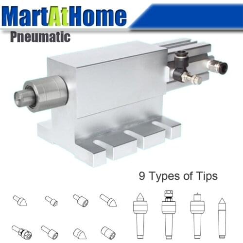TS65Q Pneumatic CNC Rotary Indexer Tailstock with Thimble Center Height 65MM for CNC Rotary Table, Mill, Lathe