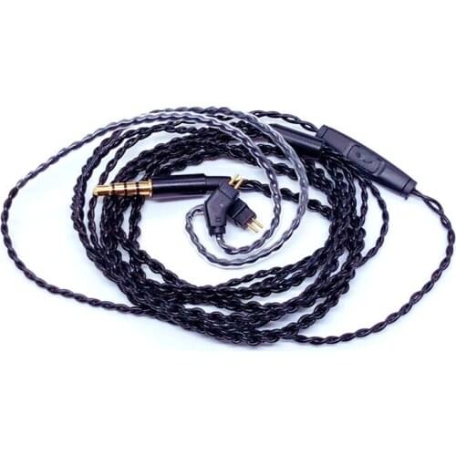 Mmcx headset upgrade line suitable for QDC TFZ KZ TRN with wheat headset line DIY custom cable