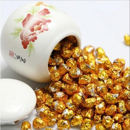 BY Chinese tea Gold Tin Foil Packing 30g Resin tea with Teapot