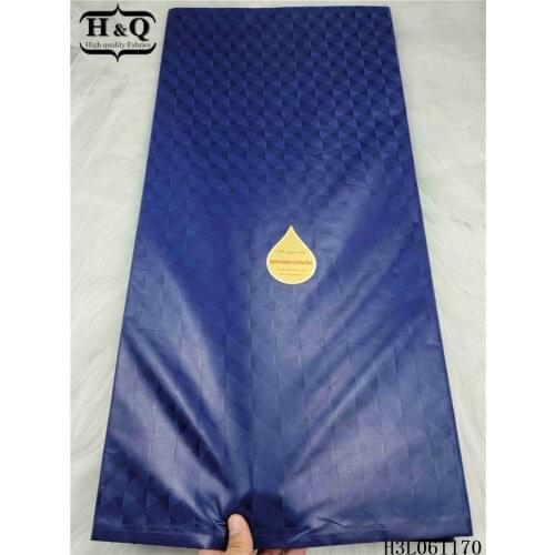 H&Q roye blue french bazin lace fabric 5 yards ebroidery african lace fabric nigerian tulle mesh for women sewing party dress