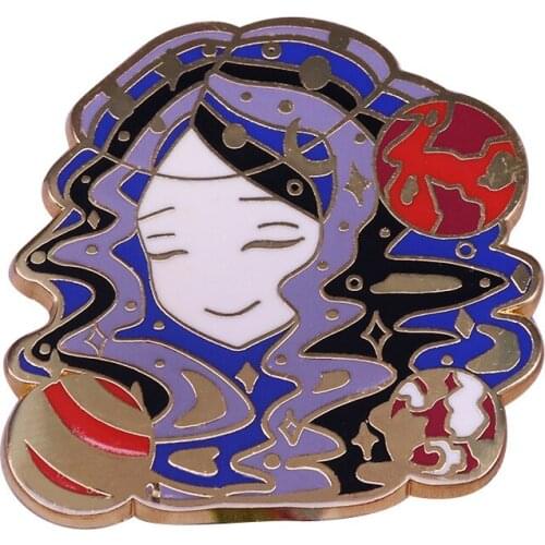 Beautiful Girl Hard Enamel Pins Collect Anime Movies Metal Cartoon Brooch Backpack Collar Lapel Badges Fashion Jewelry Gifts
