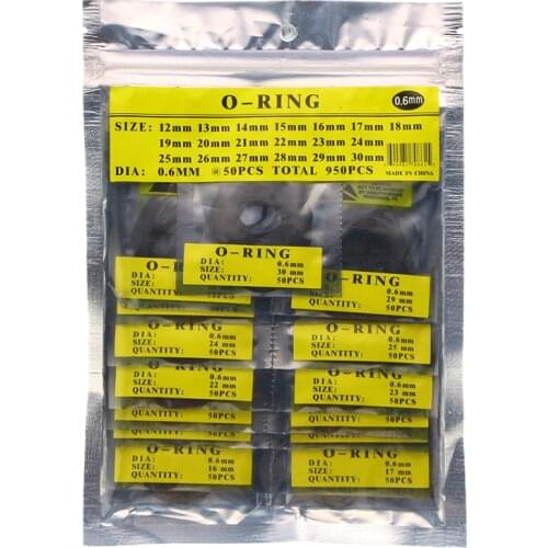 0.5/0.6/0.7mm O Ring Round Watch Back Gasket Rubber Seal Washers Set Replacement Back Seal Cover Gaskets Watch Repair Tool