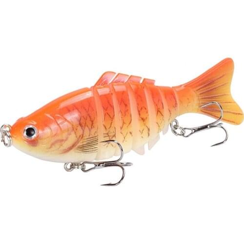 1PCS Fishing Baits Trolling Swim Minnow Wobbler Multi-section Hard Bait 100mm 15g Artificial Crankbait Jerk Fishing Tackle Lure