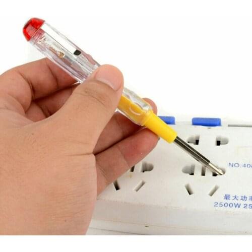 1pcs Current ac dc voltage test pencil Contact light Double-headed Electric Tester Crossed Insulated screwdriver for repair to