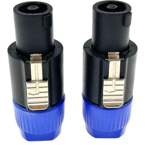2PCS Speaker Powercon connector nl4fx Speakon 4 Pole Plug Male Professional audio power plug Cable Connector