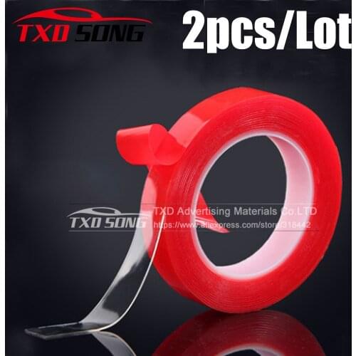 2PCS/LOT Super Strong Double-sided Transparent Clear Acrylic Foam Adhesive VHB Tape Multi-role Tape (6mm-40mm) 3 Meters