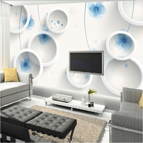 3D stereo TV background wall mural wallpaper the living room sofa bedroom study porch flowers Custom sizes