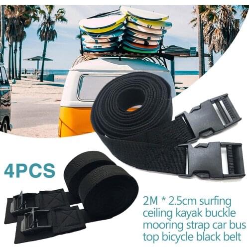 4pcs Multi-purpose Tension Rope Tie Down Strap Nylon Strong Ratchet Belt Car Luggage Cargo Lashing Straps with Buckle 1m/2m/3m