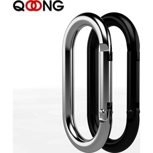 6 PCS Aluminium Alloy Key Chain Handmade Spring Opening Key Ring Oval Hook Buckle Luggage Hardware DIy Jewelry Accessories Q20