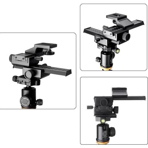 EACHSHOT 4 Way Macro Focusing Slider Shooting for Canon Nikon Pentax Digital SLR Camera and DC with Standard 1/4" Screw Hole
