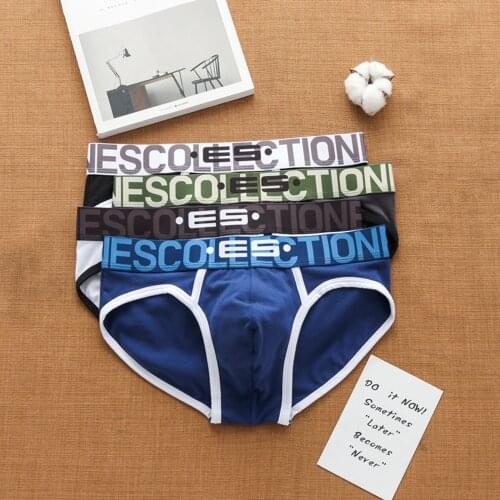 Dropshipping Mens Underwear Low Waist Breathable Wild Temptation Sexy Briefs Interest Thong Hollow Gay Fun Panties Underpants