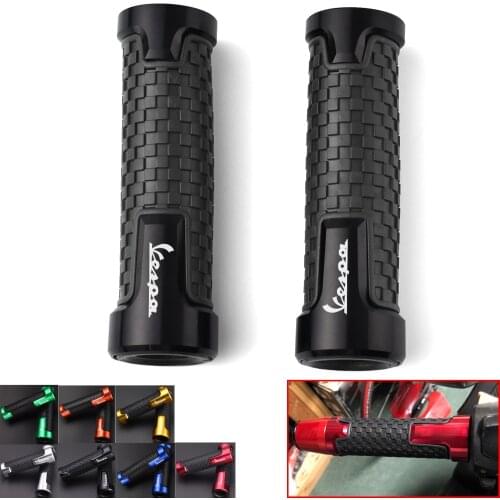 Hot Motorcycle Hand Grip CNC Throttle Handlebar Soft Rubber Grip For Piaggio Vespa GTS GTV PX LX 60 125 250 300 Primavera Sprint