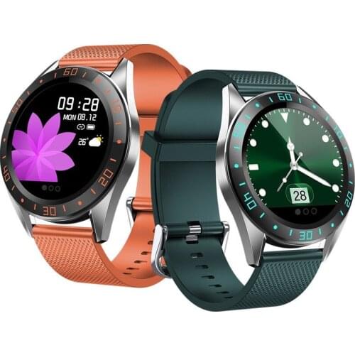 GT105 1.22inch Fashion UI Heart Rate Blood Pressure Monitor Weather Forecast Smart Watch