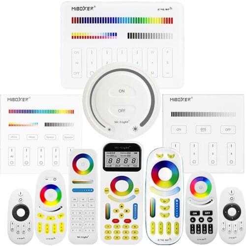 MiBoxer Milight 2.4G RF Wireless Remote RGB LED Controller Dimmer FUT006 FUT007 FUT088 FUT089 FUT087 FUT090 FUT092 FUT095 FUT096