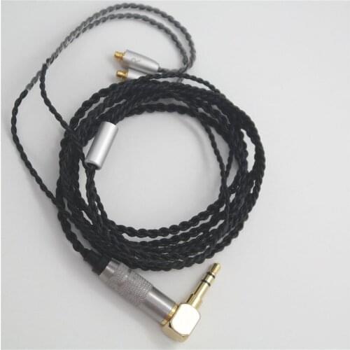 Single crystal copper silver plated cable se535 ue900 mmcx