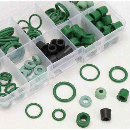 High Quality 110pcs Refrigeration Hose Gaskets O-Ring Repair Kit 8 Different Sizes SWEET KIT Soft Rubber R134a/R410A O Ring Set