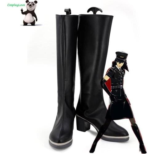 Persona 5: Dancing Star Night Joker Protagonist Akira Kurusu Ren Amamiya Female Punishment Cosplay Shoes Long Boots CosplayLove