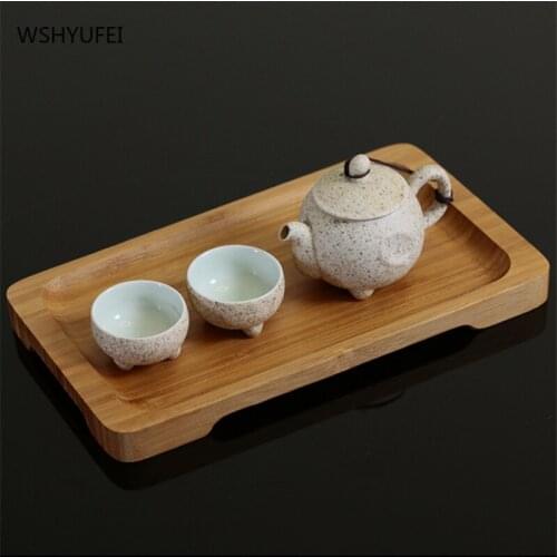 Sushi sashimi cooking tableware rectangular tray fast food fruit melon seeds bamboo tray Japanese and Korean cuisine tableware