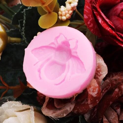 Mini 3D Bee Shape Cake Silicone Mold DIY Mousse Cake Candy Baking Mould Multi Bumble Soap Wax Decorating Tools