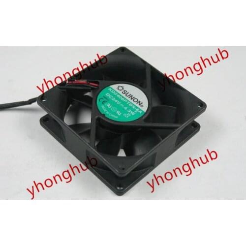 SUNON KD2408PTBX-6A DC 24V 4.3W 2-Wire 80x80x25mm Server Cooling Fan