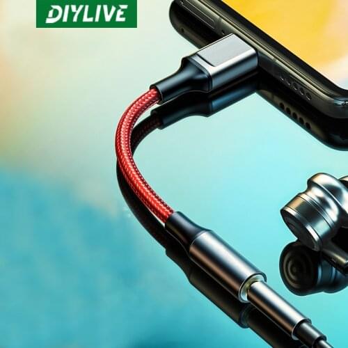Type C 3.5-jack headphone USB C to 3.5mm AUX headphone adapter audio cable for Huawei V30 Mate 20 P30 Pro Xiaomi Mi 10 9