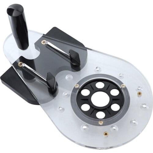 Universal Woodworking Milling Base Electric Engraving Trimming Machine Flip Board Bottom Plate Slotting Trimming Hole Locators