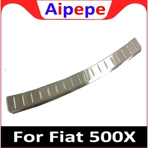 Exterior Car Door Sill Bumper Protector Trunk Guard Plate Sticker Rear Bumper Protection Trim For Fiat 500X 2018 2017 2014-2016