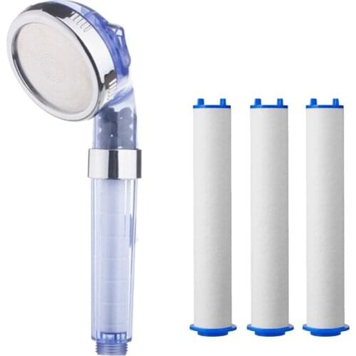 High Quality Residual Removal PP Sediment Cartridge Filtered Shower Head Filter Pure Shower 3-Speed Water Outlet Mode