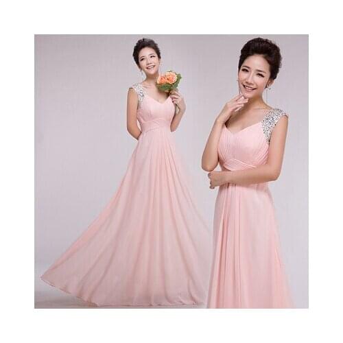 2021 robe princesse women long formal fashion light pink nude Bridesmaid Dresses soiree floor length gown dresses for weddings