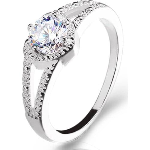 POTCET Korea 2021 Fashion Trend Womens Heart Ring Marriage Engagement Ring Geometric Trend Retro 2021 Jewelry Free Shipping