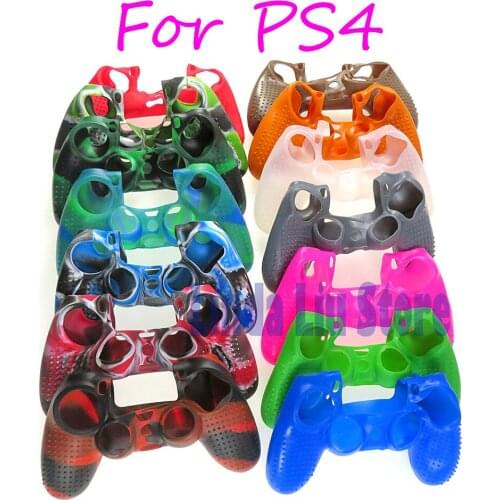 3pcs Soft Silicone Cover Case Protection Skin For Sony Playstation 4 PS4 for Dualshock 4 Controller Console