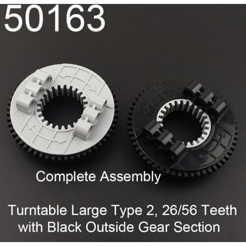50163 high-tech building block turntable large type 2 with complete components 26/56 teeth MOC turntable accessories parts toys