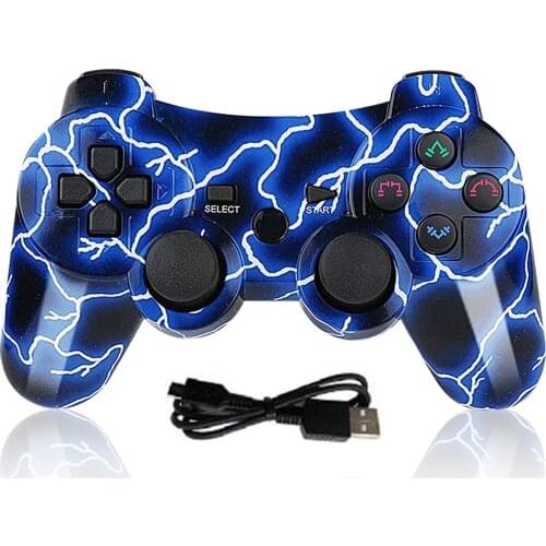 K ISHAKO Wireless Controller Six Axis Remote Gaming Gamepad PS3 Joypad For Sony Playstation 3 with Charging Cable