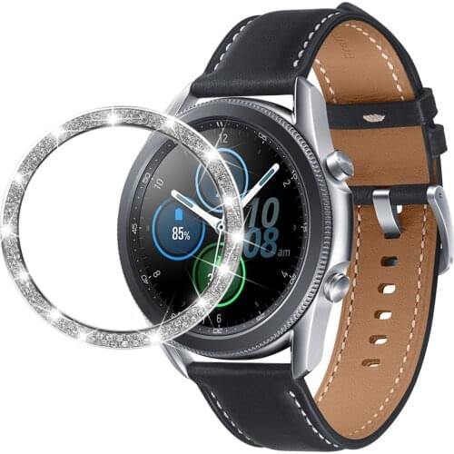 Bling cover for samsung galaxy watch 3 45mm 41mm bezel ring anti Scratch Protection for galaxy watch 3 bezel loop 41mm 45mm