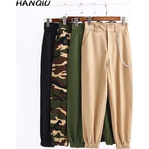 Женские брюки карго HANQIU China At AliExpress