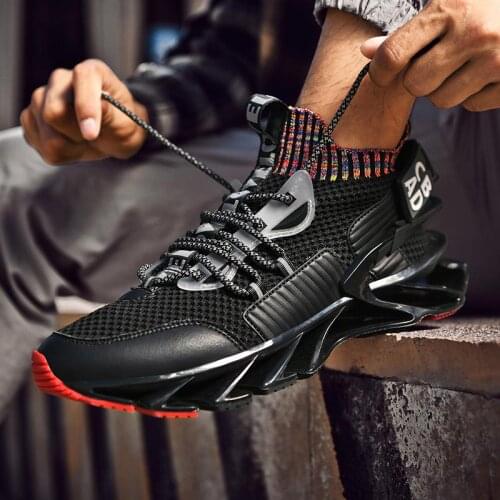 Summer Air Cushion Sneakers Socks Men Sport Shoes Men Running Shoes Man Sports Man Shoes Black Knit Tennis Trainers Basket A-890